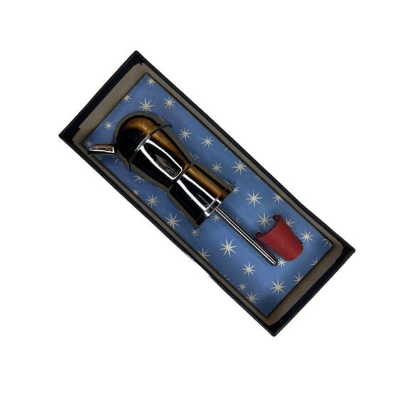 Vintage 50s Mr Bartender Bottle Topper Shot Liquor Pourer Cocktails Barware MCM - Picture 2 of 6